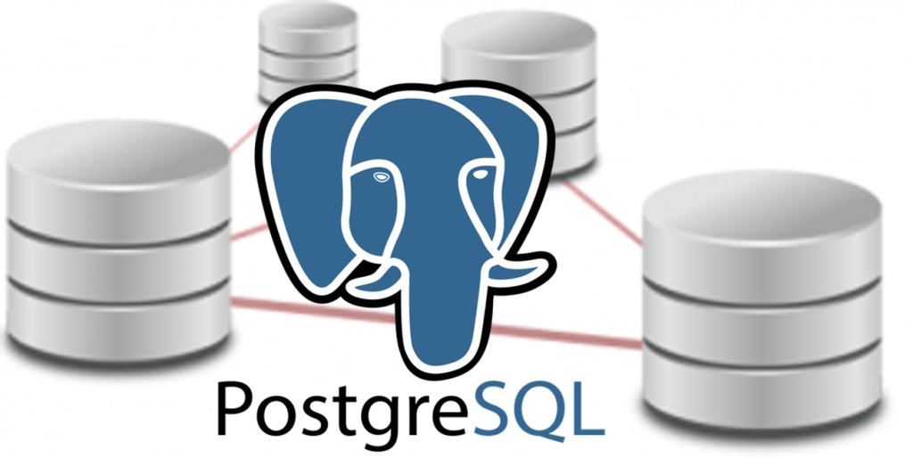 PostgreSQL Logo with replicated databases